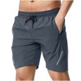 thumbnail image 2 of UVEASISHA Mens Athletic Shorts 5 Inch Inseam Quick Dry Workout Shorts Drawstring Elastic Waist Gym Running Shorts Fitness Casual Training Shorts Dark Gray XXL, 2 of 5