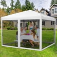 thumbnail image 2 of Studyset 10 x 10 FT Pop Up Canopy,3 Height Adjustable Canopy with Mosquito Netting,Portable Screen Shelter with Wheeled Carry Bag, Easy Up Screen Shelter,Heavy Duty Sun Shade for Patio, 2 of 6