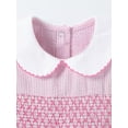 thumbnail image 5 of Emy Dola 2-7T Little Girls Lapel Collar Cotton Dress Short Sleeve Foral Bunny Applique A-line Summer Dresses, 5 of 8