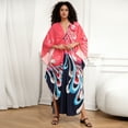 thumbnail image 4 of CFCSRP Caftans for Women Plus size Beach Maxi Pink Dresses Swimsuit Cover Up Kaftan Swimwear, 4 of 5