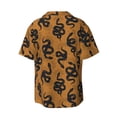 thumbnail image 2 of Xecao offers the Snake for Men's Casual Short-sleeved Shirt, a button-up collared shirt with a pocket, perfect for beach vacations and yacht travel in the XX-Large size., 2 of 7