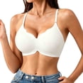 thumbnail image 2 of Best Bras for Women Baeitkot Seamless Deep V Wireless Bra with Soft Support for Daily Comfort, 2 of 7