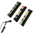 Microphone Stand Guitar Picks Holder with 5 Picks Stand Clamp for Live