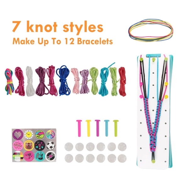 Emlimny DIY Friendship Bracelet String Making Kit -Best Birthday Gifts for Girls Age 7 8 9 10 11 12 Years Old, Arts and Crafts Toys for Kids for Travel Activities Supplies