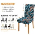 thumbnail image 6 of Chair Covers for Dining Room 4 Pack, Stretch Ethnic Bohemian Chair Covers, Washable Kitchen Slipcovers, Removable Seat Protector for Home or Gathering, 6 of 7