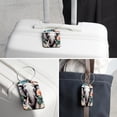 thumbnail image 6 of Elephant Luggage Tag, Travel Tags, Handbag Tag - Square PU Leather 2 Pack with Privacy Cover and Stainless Steel Ring - Suitable for Travel, Backpack, Handbag [Amazon Approved], 6 of 7