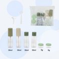 thumbnail image 2 of Unique Bargains 6 Pcs Travel Container Set Reusable Travel Bottles Set Green Beige, 2 of 6