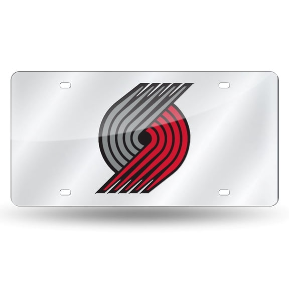 Portland Trail Basketball Blazers Acrylic License Plate Laser Tag