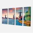 thumbnail image 2 of Zaandam Mills sur Canal d'Eau - Impression sur Toile Paysage Grand Format, 2 of 3