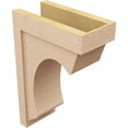 thumbnail image 5 of 8"W x 16"D x 24"H Classic Emerson Rough Cedar Woodgrain TimberThane Corbel, Primed Tan, 5 of 6