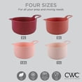 thumbnail image 2 of COOK WITH COLOR Mixing Bowls Set 4-pcs, Non-Slip Mixing Bowls with Pour Spouts & Handles, Rose, 2 of 8