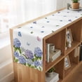 thumbnail image 6 of Table Runners 72 Inches Long Dress Scarves, Spring Hydrangeas Farmhouse Kitchen Table Runner, Coffee Tablerunners, Purple Floral Butterfly Leaves 18x72 Inch, 6 of 9