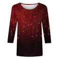 thumbnail image 5 of Jsaierl Cute Tops for Women Loose Fit Shirts 3/4 Sleeve Blouse Valentines Day Heart Graphic Tees Crew Neck T Shirts Romantic Gifts for Her, 5 of 5