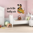 thumbnail image 1 of Children You're like really Cute Adorabke Cartoon Wall Decal Decoration Self Affirmation Quote Vinyl decal Decor Art Lasts Years and Easily Removable - Size: 10 In(W) x 6 In(H), 1 of 5