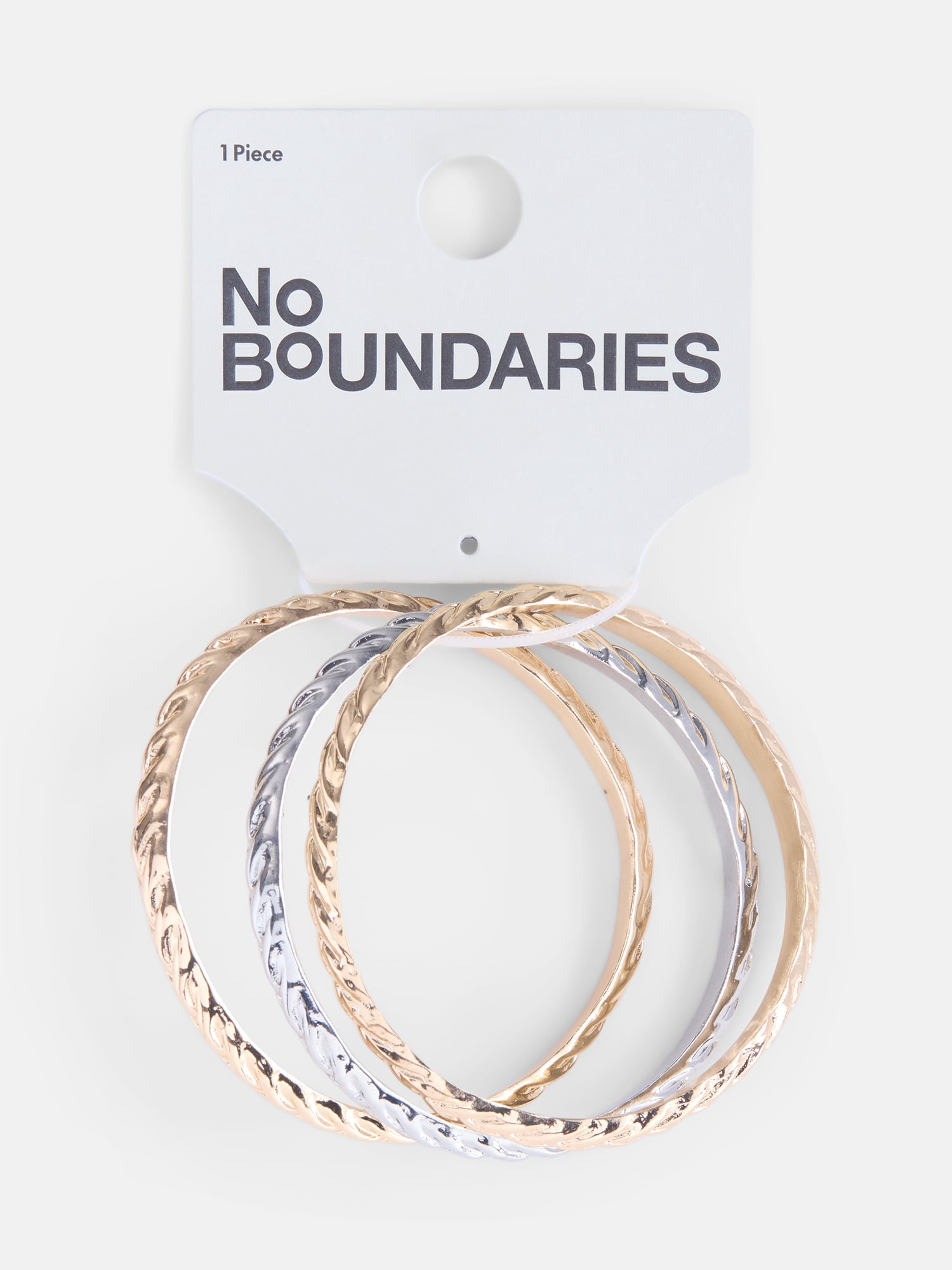 No Boundaries Wavy Bangle Bracelet Set, 3-Piece, Women's