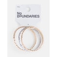 thumbnail image 3 of No Boundaries Wavy Bangle Bracelet Set, 3-Piece, Women's, 3 of 3