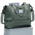 thumbnail image 1 of Bolsa de viaje WONHOX, impermeable, para gimnasio, color verde, para mujer, 1 of 7
