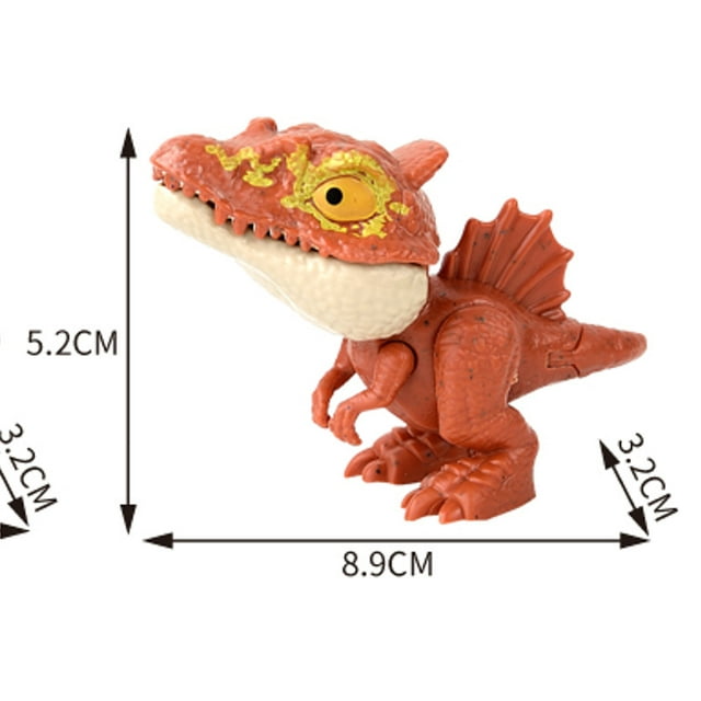 Extraño juguete de dinosaurio que muerde los dedos, simulación móvil de múltiples articulaciones, modelo de dinosaurio Tyrannosaurus Rex