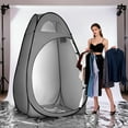thumbnail image 2 of Ktaxon Camping Shower Tent, Portable Pop Up Changing Tent, Waterproof Dressing Room Privacy Tent for Camping Beach, Dark Gray, 2 of 8