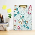 thumbnail image 6 of Coolnut Snowman Skiing 12.5"x9" Clipboard, Acrylic Fashion Letter A4 Size Clipboards with Metal Clip for Nurses, Students,Teacher,Women, Man-Silver12x9in, 6 of 7