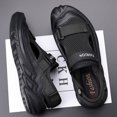 thumbnail image 4 of Sandalias de verano para hombre, zapatillas Baotou a la moda, talla grande, suela suave, malla transpirable, zapatos de playa para exteriores, color negro, 2024, 4 of 5