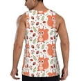 thumbnail image 3 of Easygdp Squirrel And Men's Tank Top, Sleeveless Muscle T Shirts, Breathable, Quick-Dry, Loose for Gym, Running, Fitness - 4X-Large, 3 of 9