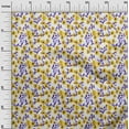 thumbnail image 3 of oneOone Viscose Jersey Yellow Fabric Floral Sewing Fabric By The Yard Printed Diy Clothing Sewing Supplies 60 Inch Wide, 3 of 4