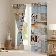 thumbnail image 3 of Feelyou Rustic Lake House Black Out Curtains for Kids, Wooden Plank Curtains Pack of 2 (42x63 Each), Farmhouse Lodge Cabin Bedroom Curtains, Blackout Curtains Room Decor, 3 of 6
