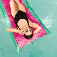thumbnail image 5 of Big Joe Kona No Inflation Needed Pool Lounger with Headrest, Summer Melon Double Sided Mesh, Quick Draining Fabric, 5.5 feet Big, 5 of 7