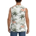 thumbnail image 4 of Kdxio Vintage Palm Trees for Men's Muscle T-shirt,Sleeveless for Workout Running Athletic Gym Lounge Casual, 4 of 7
