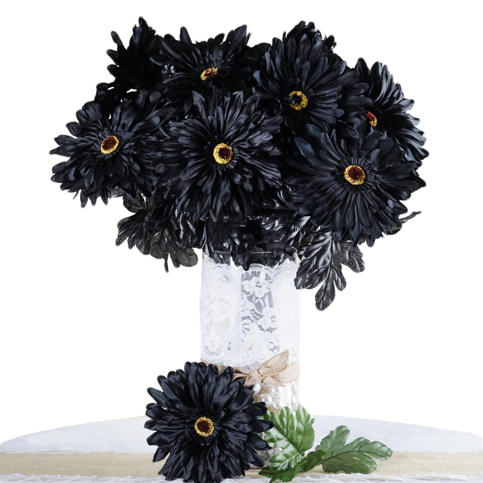 6 Heads Artificial Flowers Gerbera Daisy Bouquet Wedding Home Garden Decor