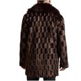 thumbnail image 5 of WXLWZYWL Men's Winter Parka Coat Long Sleeve Turn Collar Faux Fur Coat Jacket Overcoat, 5 of 5