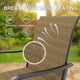 thumbnail image 5 of Qinaqin cm de Profundidadorado 2-PCS Outdoor Swivel Bar Stools Set All- Anchoeather Alturaigh Back y Armrest Perfect para Profundidadck Patio, 5 of 7