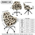 thumbnail image 7 of Xixirimido Dachshund Dog Sunglasses Pattern Swivel Office Arm Chair Covers Stretch Soft Desk Chair Slipcovers, Curved Back Leisure Armrest Chair Protector Accent Dining Chair Cover, 7 of 7