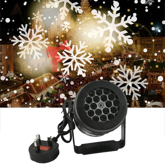 Agiferg Projecteur de Lumières de Noël Extérieur: Minetom A Mené la Neige Tournante Imperméable à l'Eau