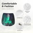 thumbnail image 6 of Picia Northern Lights 2 Pattern Women's 2 in 1 Athletic Running Shorts High Waisted Workout Casual Gym Sweat Shorts with Comfy Liner Zipper Pockets-X-Large, 6 of 9