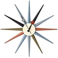 thumbnail image 2 of Kirch G81319CL George Nelson Classic Wooden Sunburst Clock, 2 of 5