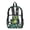 Cartoon Dinosaur Palm Tree, variant on ZIATUBLES Clear Backpack Heavy Duty, Piano Key Cat Melody Print Fabric & PVC Transparent Bag, Large Capacity See Through Backpack for School College Work Travel Security