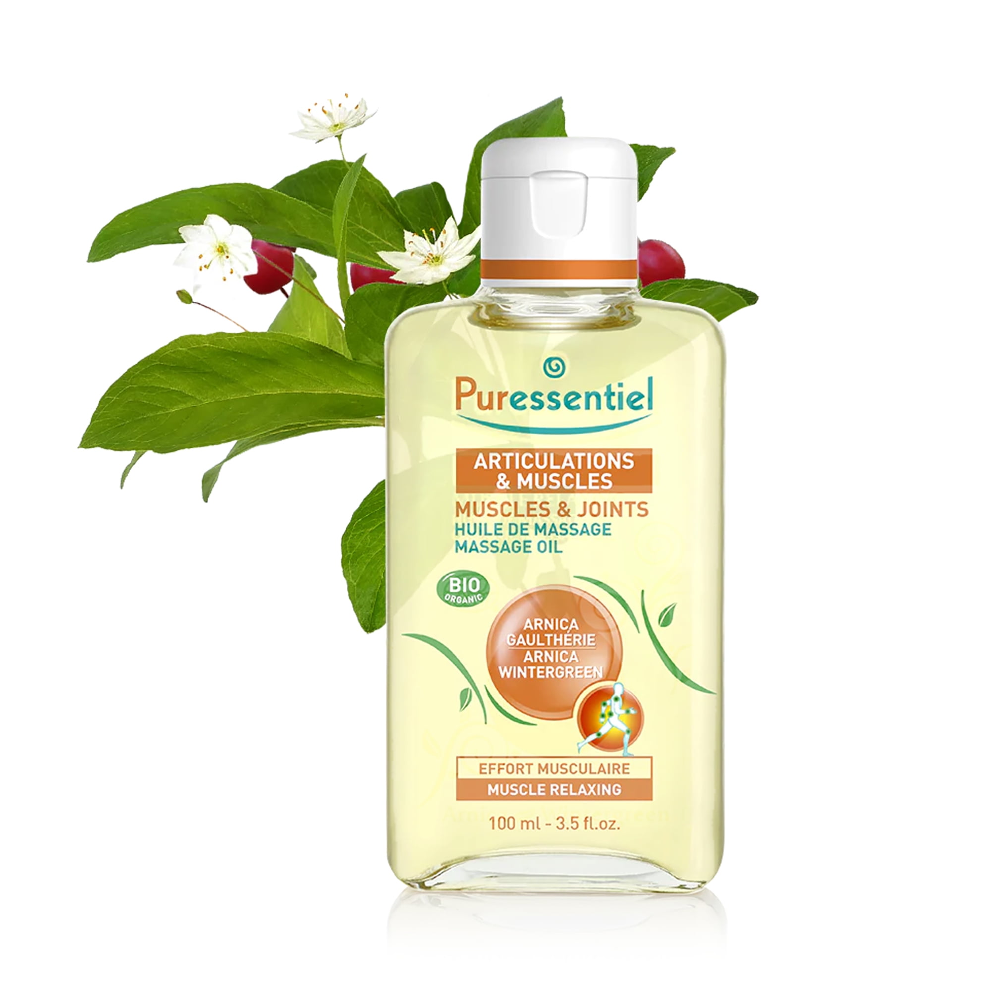 Puressentiel Organic Massage Wintergreen, 3.5 Arnica oz - and Oil