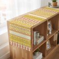 thumbnail image 6 of Table Runners 90 Inches Long Dress Scarves, Yellow Khaki Boho Farmhouse Coffee/Dining/Kitchen Table Runner for Living Room, Vintage Ethnic Tribe Abstract Art 13x90 Inch, 6 of 9