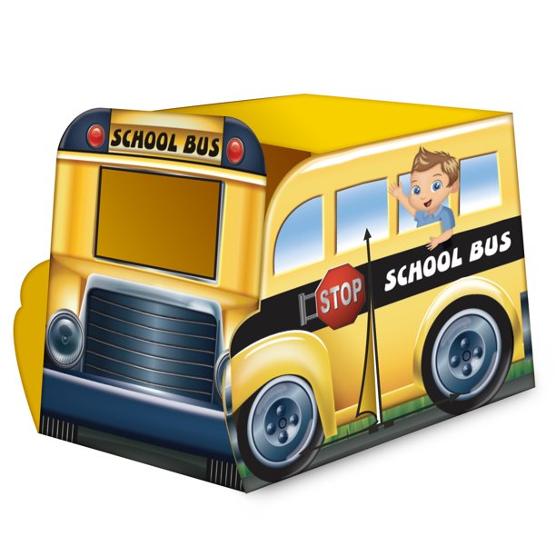Playhut School Bus EZ Vehicle PopUp Play Tent Easy PopUp and Fold