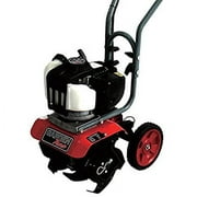 GardenTrax Gasoline Tiller W/4-Cycle Powerful 38cc Red Mini Cultivator
