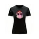 thumbnail image 2 of Playera Blusa Con Estampado De Santa Fashion Con Lentes Y Chicle Ropa De Mujer Color Negro Talla Chica Marca Emil SaEs, 2 of 4
