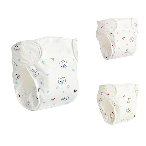 Bovxnpu Toddler Potty Training Underwear, Cotton Absorbent Training Pants for Toddler Boy and Girls, Baby Cute Training Pants Breathable Underpants 3-9 Months