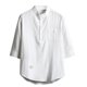 thumbnail image 2 of Camisetas Elvqul de Hombre Blanco Casual Liso Algodón Manga Corta con Solapa Botones, 2 of 3