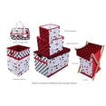 thumbnail image 5 of Bacati – Nursery Storage Caddy Lumberjack Red/Black/ Gray, 5 of 6