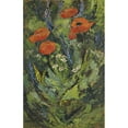 thumbnail image 2 of Gustav Macoun 11x14 Black Ornate Wood Framed Double Matted Museum Art Print Titled: Poppies, 2 of 5