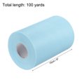 thumbnail image 2 of Uxcell Tulle Rolls Fabric Spools 6" 100 Yards Water Blue for Decoration Wrapping Wedding DIY Crafts, 2 of 5