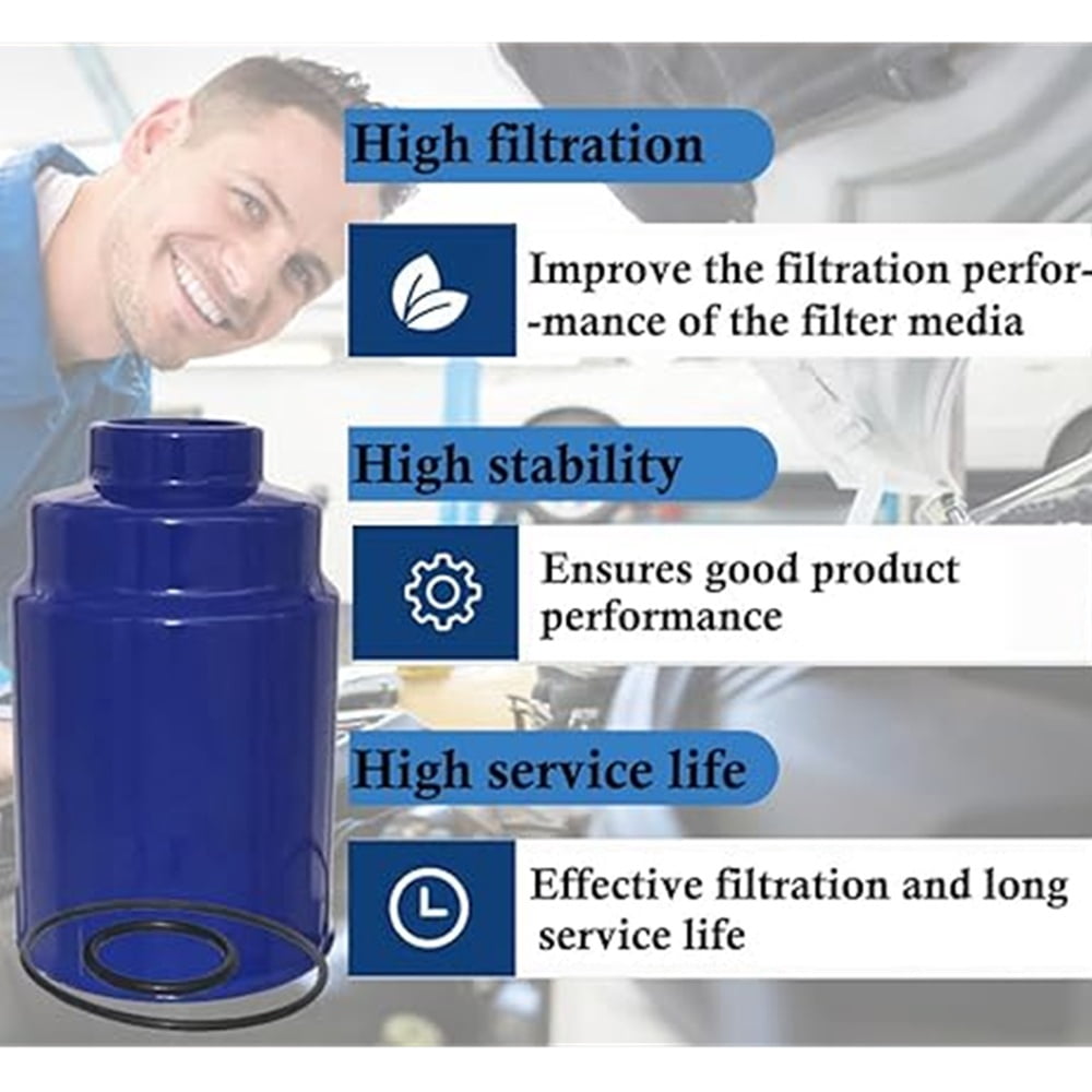 6.6L Duramax Diesel Fuel Filter Replacement for 2001-2016 Chevy Silverado 2500 HD 3500 HD Express GMC Sierra 2500HD 3500HD Savana | Replaces TP3018, TP3012, 19305685, 12664429, 12633243