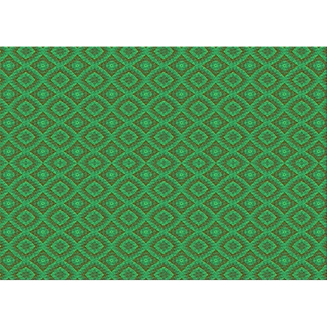 Ahgly Tapis Rectangulaire Lavable en Machine Intérieur Transitionnel Vert Néon, 6 Pieds x 9 Pieds